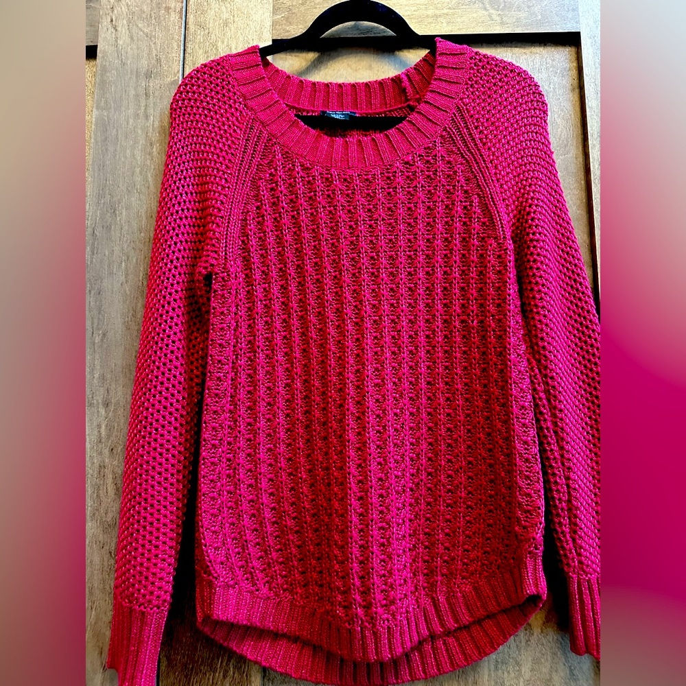 Calvin Klein dark red sweater, size S.